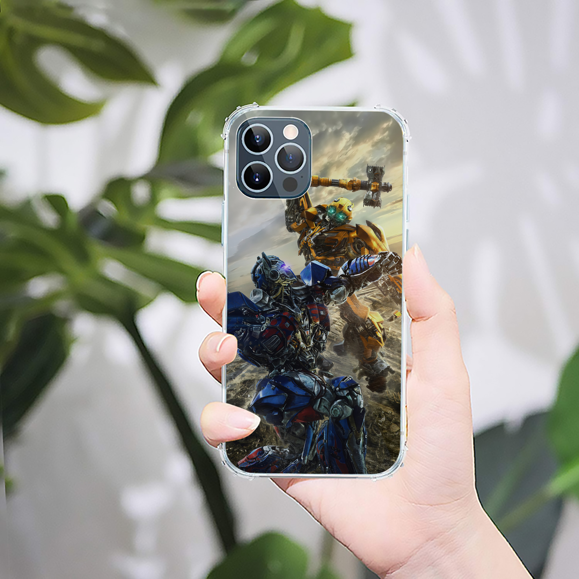 （画像用） Transformers トランスフォーマー 【iPhone 12シリーズ対応】透明スマホケース（クリアソフトケース）